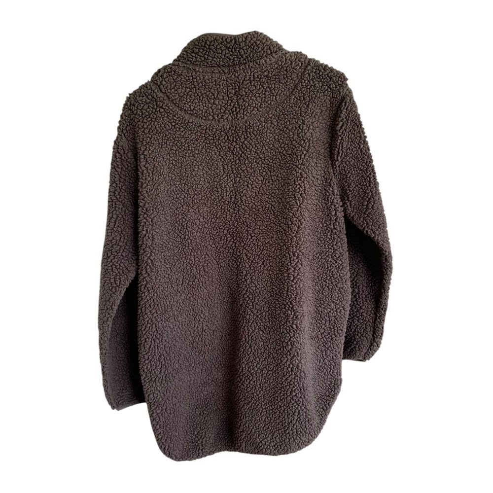 Saltwater Supply Co Pullover Fleece Teddy Jacket Sweatshirt 1/4 Zip Women’s L - Picture 2 of 7